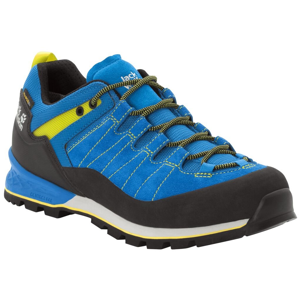 Jack Wolfskin SCRAMBLER XT TEXAPORE LOW Férfi Túrabakancs Kék/Világos Zöld - JFLMNX-234